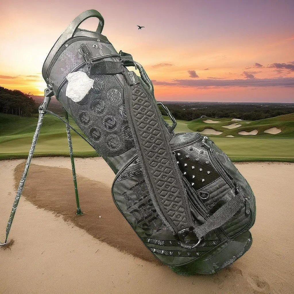 캐udenSac de GOLF Stand bag Hommes Femmes Portable Rack Golf Pouch Bag