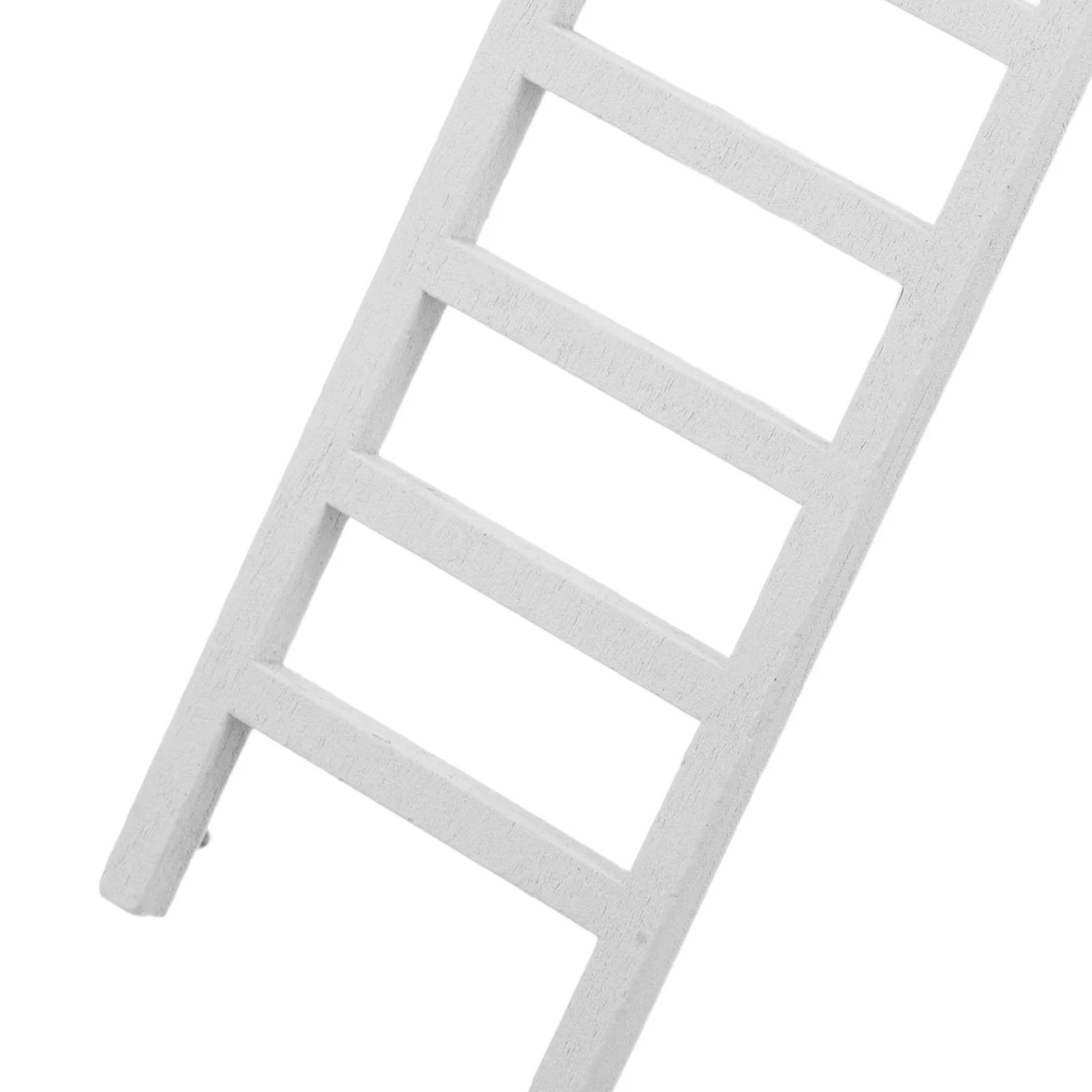 2Pcs Mini Wooden Ladder 1:12 Scale for Dollhouse Miniature Accessories Natural Wood Step Ladder for Fairy Garden Craft Decor