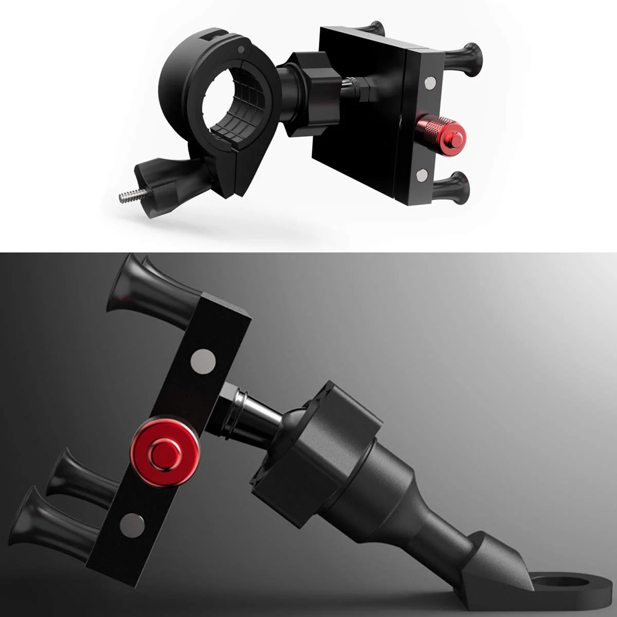 ユニバーサル耐震バイク用スマホホルダー、調整可能なハンドルバ - Phone Mount Handlebar のレビューと価格