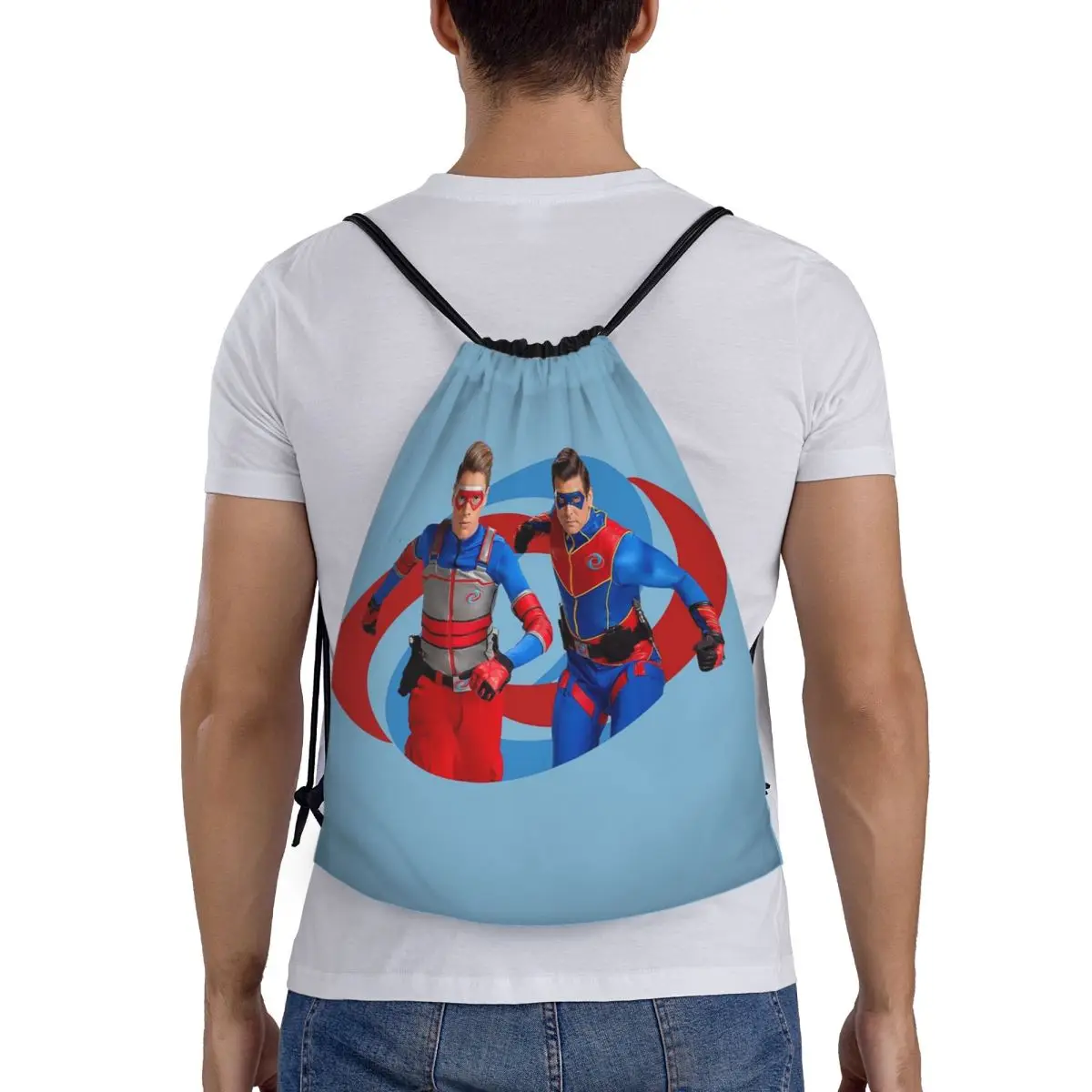 Henry Danger - Action Log Backpacks Multi-function Drawstring Bags Sports Bag Book Bags for Man Woman School