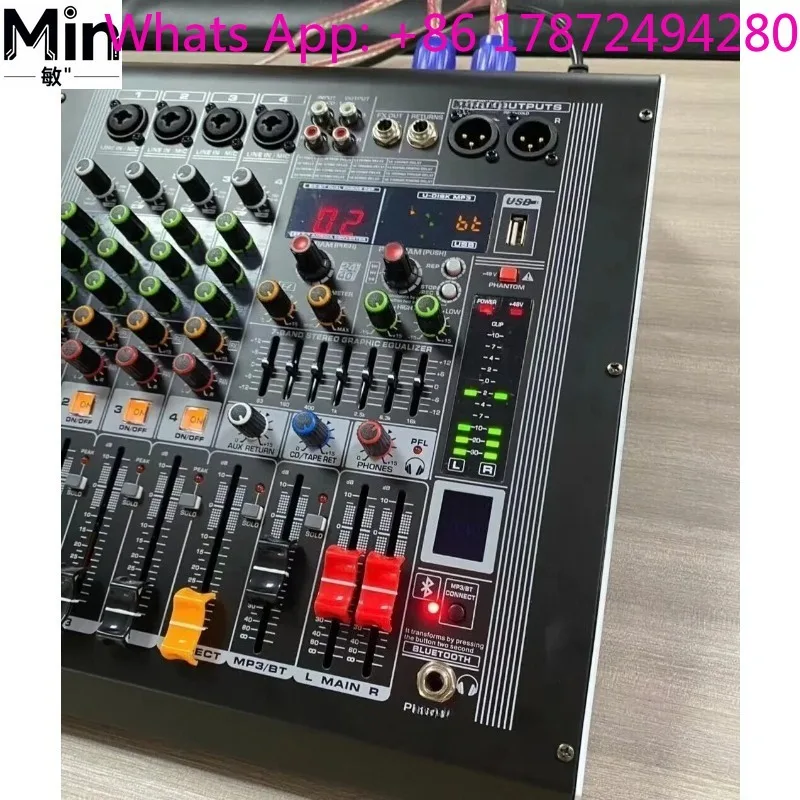 Professional High-Power Multi-Channel Mixer Amplifier with Bluetooth