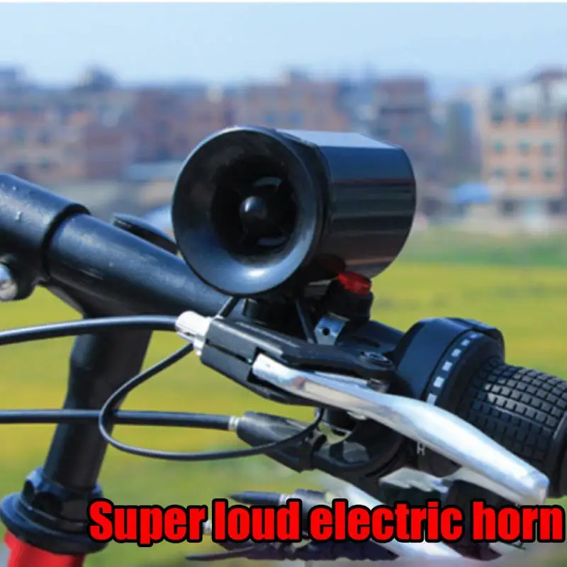 Super Loud Bike Electric Horn 6 Sound Loud Bicycle Bell Siren Alarm Speaker Warning Sound Electric Bicycle Horn For Kids Scooter