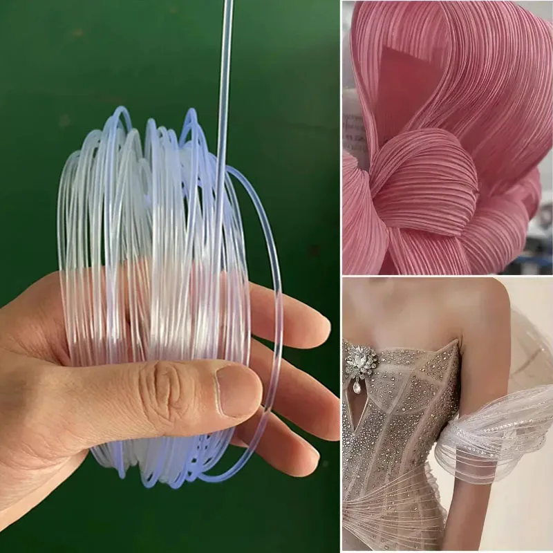 10m rotondo di plastica scheletro corsetto scheletro fai da te reggiseno di Nylon con ferretto scheletro fai da te cucito a mano accessori