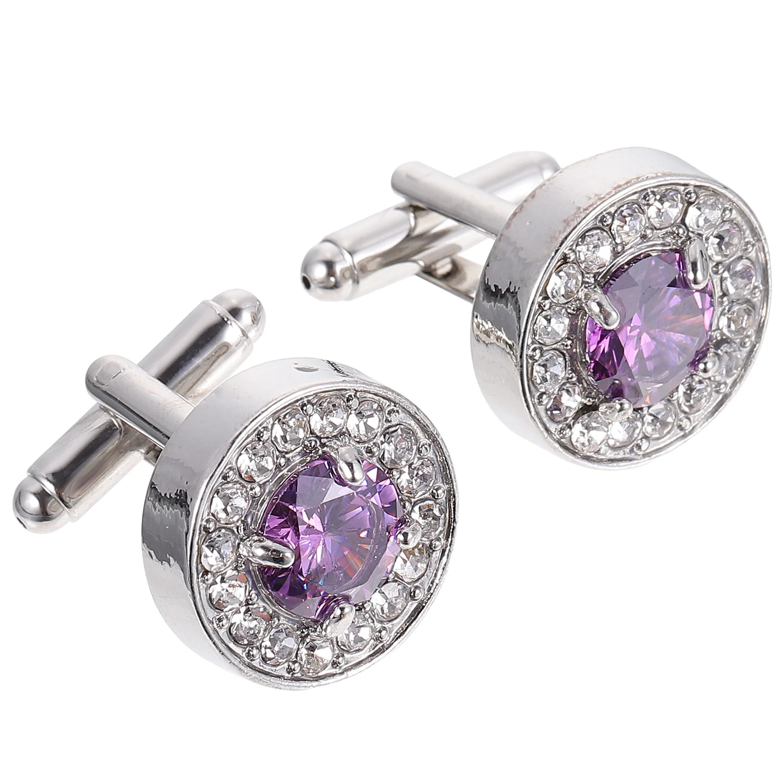

Alloy Diamond Cufflinks Shirt Nails Replacement Buttons Sewing Fasteners Decorative Sleeve Links Male Fashion Accessories High