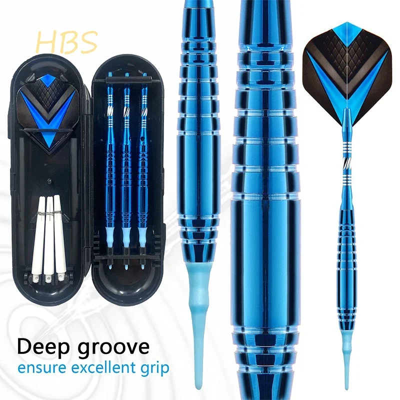 HBS19g Brass Darts Professional Safety Darts Blue Series with Beautiful Storage Box Electronic Indoor Darts Board Game 3 / Set