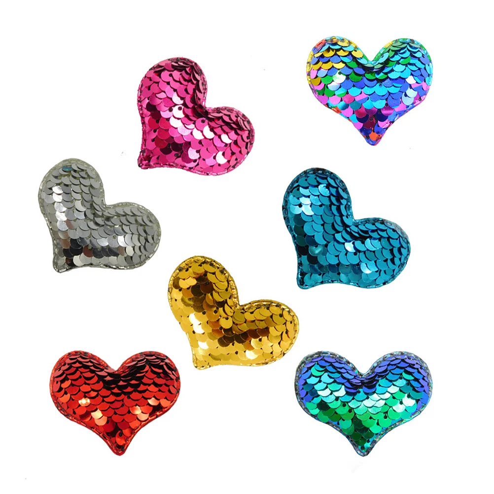 

14pcs Love Shape Sticker Heart Sequin Diy Craft Decor Adhesive Paste For Envelope Scrapbooking Boxes Bags Cake Packaging Diy