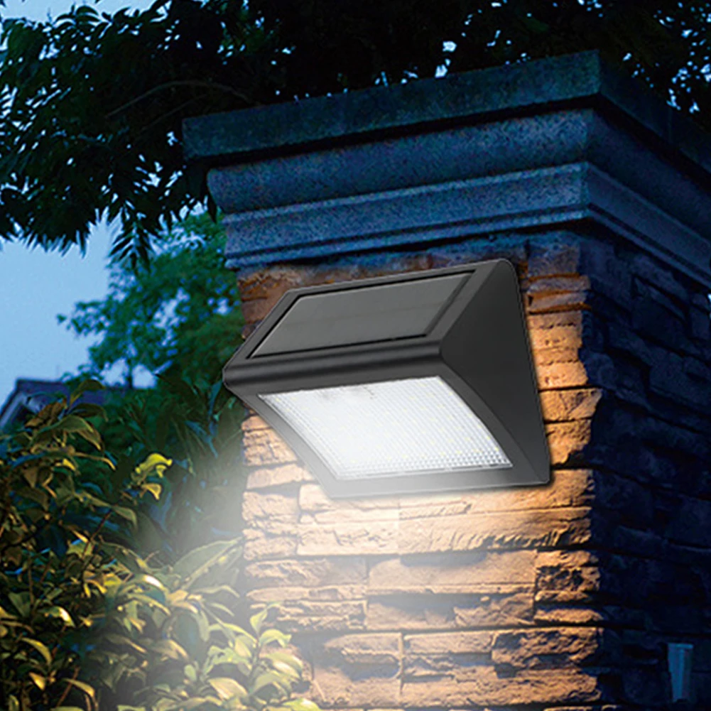 Solar Wall Light Outdoor Solar Lights 200 Lumens Waterproof Outdoor Sunlight Lamp Modern Wall Decor For Garden Patio Fence