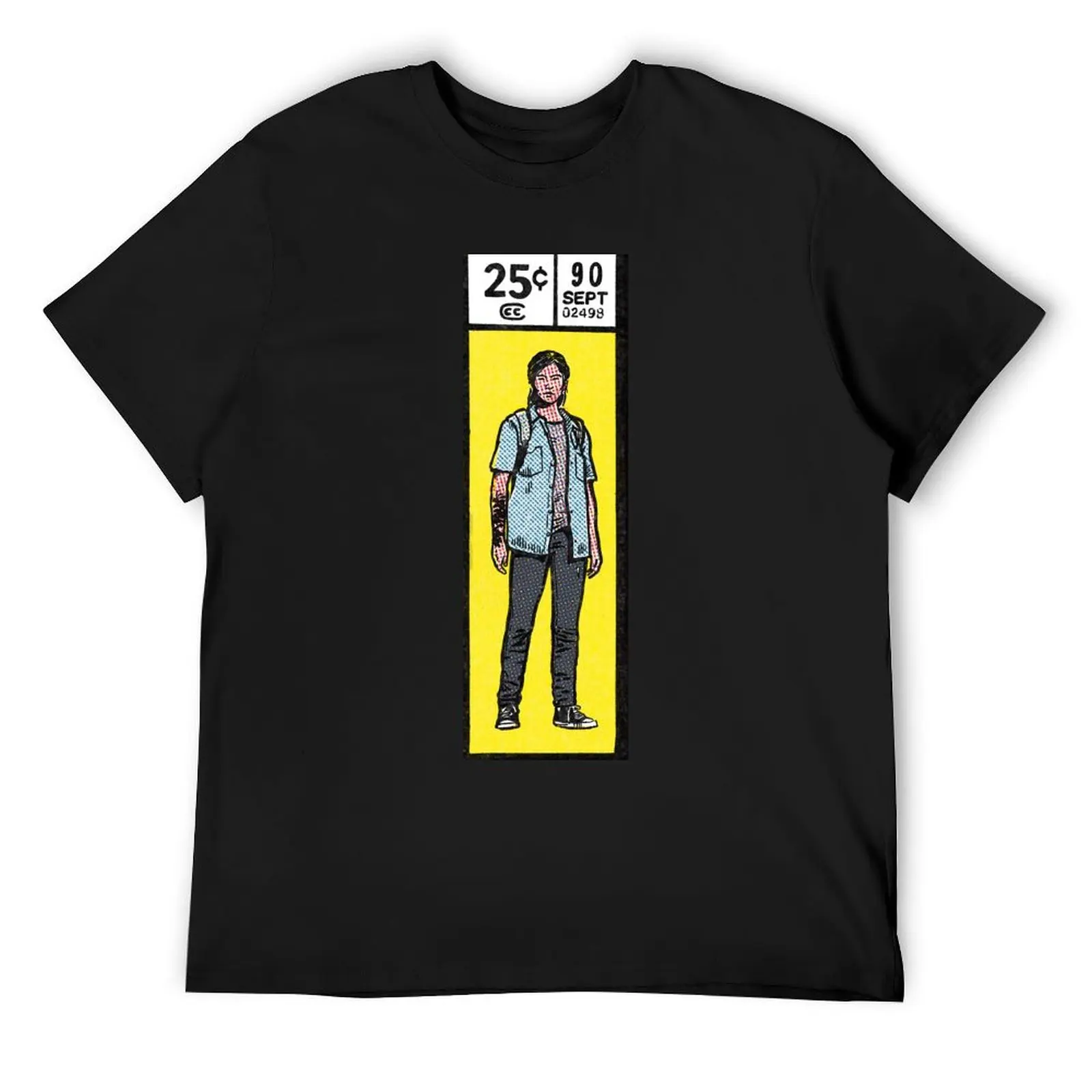 

Comic book corner box - Ellie The Last of Us 2 fan art T-Shirt oversized graphic tee anime figures tops mens t shirts