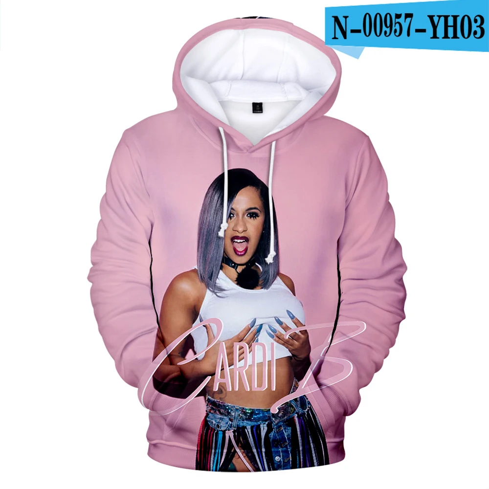 

Rapper Cardi B Sexy 3d Print Men/Women Hoodie Casual Oversized Pullover Popular Sweatshirt Fashion Streetwear Trend Men Clothing