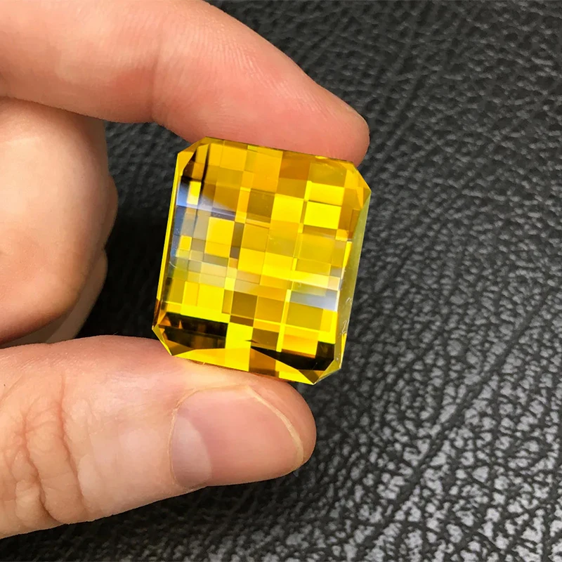 اللون الطبيعي 10X12mm بكسل جوهرة YAG المواد للمجوهرات الجميلة هدية عيد ميلاد الزفاف