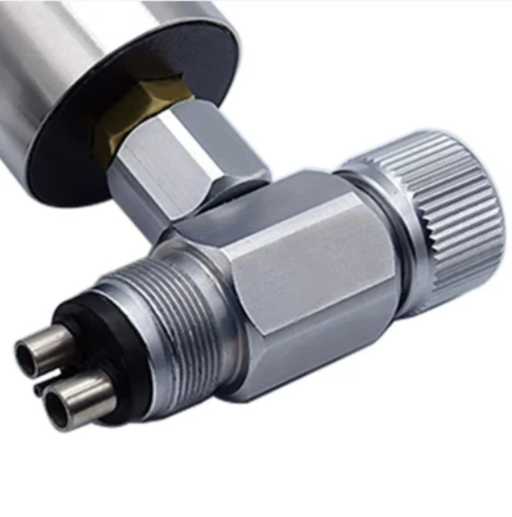 Dental Handpiece Air Pressure Gauge Tester, for High Low Speed Handpiece, 2 Hole & 4 Hole Connector