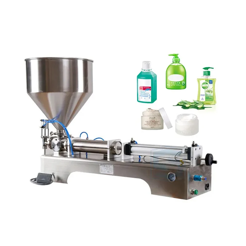 

Semi-Automatic Viscous Liquid Detergent Filling Machine, Piston Type Honey Paste Filling Machine