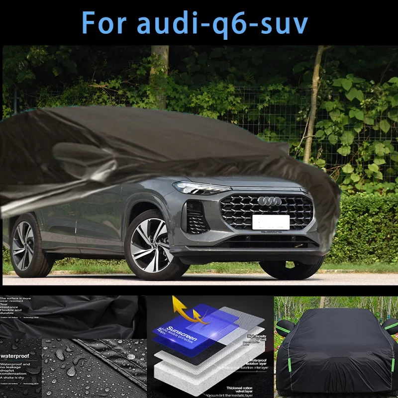 

For audi-q6-suv Outdoor Protection Full Car Covers Snow Cover Sunshade Waterproof Dustproof Exterior Car accessories