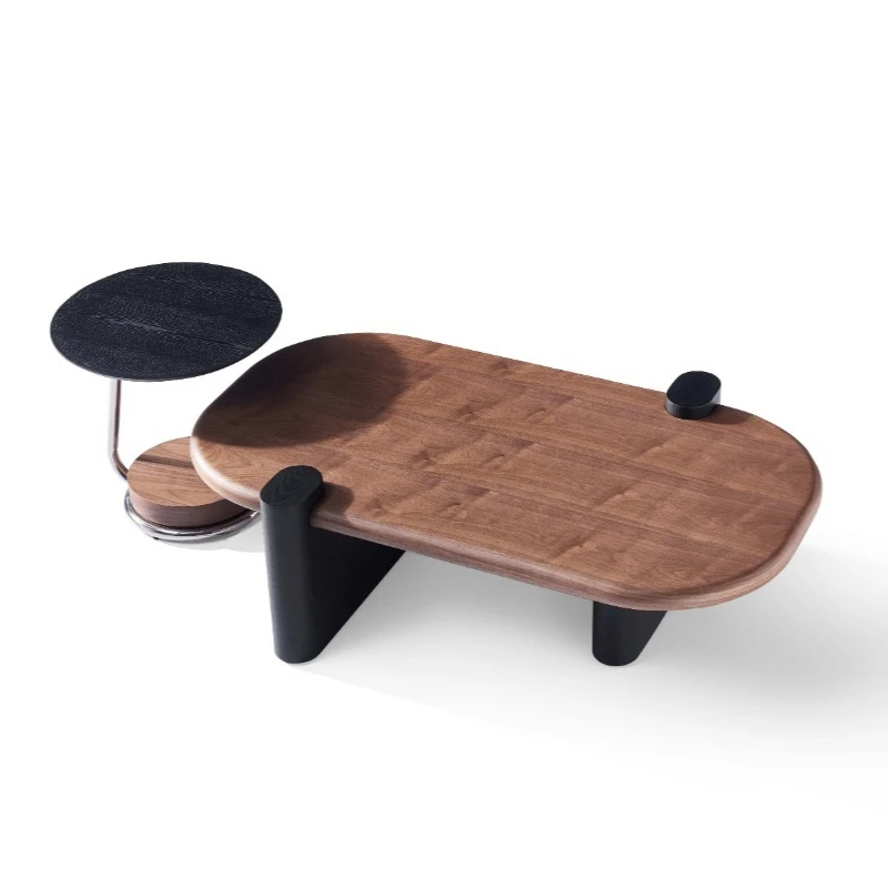 Handcrafted Modern Solid Wood Coffee Table Removable for Restaurant Bedroom Hotel