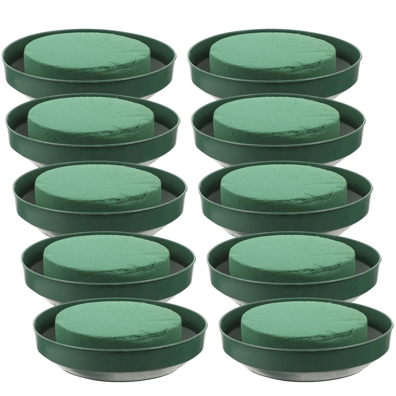 

10 Pcs Flower Mud Blocks Round Floral Arrangement Supplies Bases for DIY Fresh Artificial Flowers Home Wedding Decor