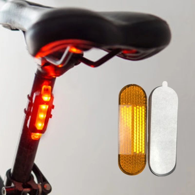 عاكسات لاصقة معتمدة للسلامة، ملصق تحذيري لشاحنة الدراجة الترابية، عاكسات تحذيرية للسلامة أثناء ركوب الدراجات الليلية