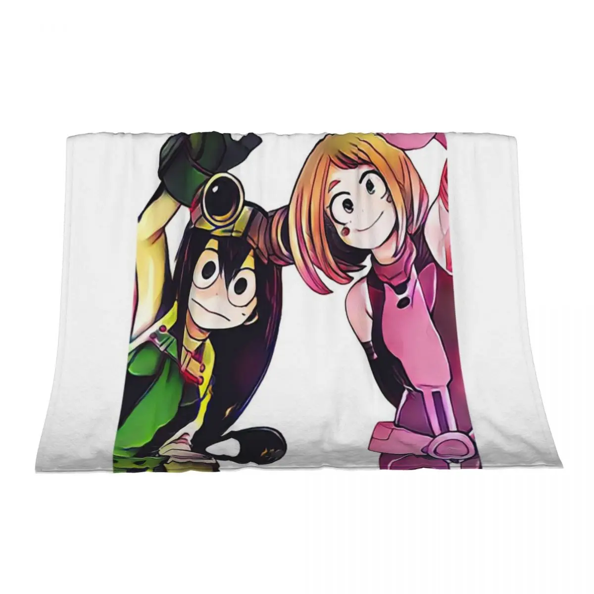 

Tsu and Ochako Throw Blanket Quilt wednesday blankets and throws Blankets