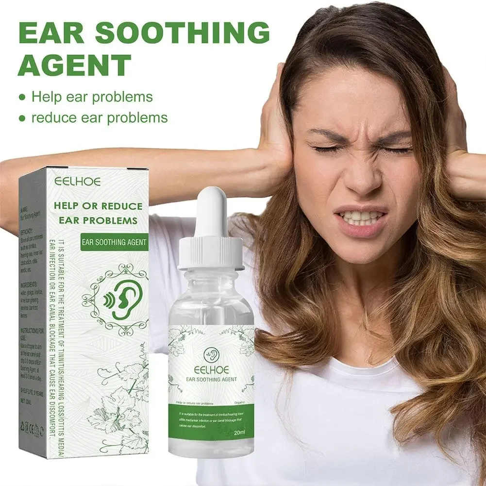 Ear Ringing Relieving Drops Deafness Clean Soften Earwax Canal Blockage Itching Earache Treatment Ears Hard Hearing Tinnitus Oil