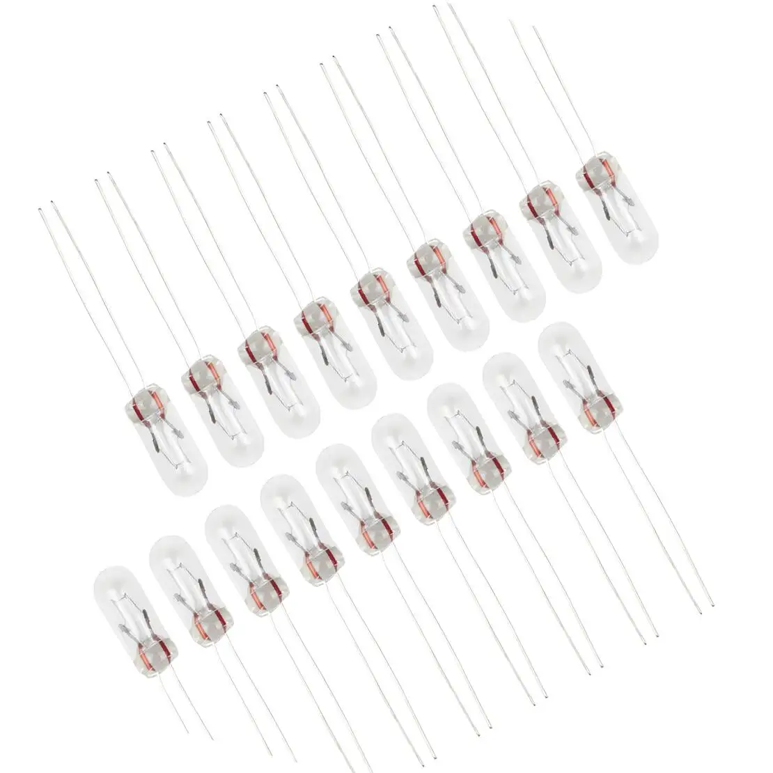 20Pcs 12V T5 5mm Dashboard Instrument Cluster Gauge Lamp Light Mini Bulb 1.2W Fit For Lionel 8352-300 MTH Passenger Train Car