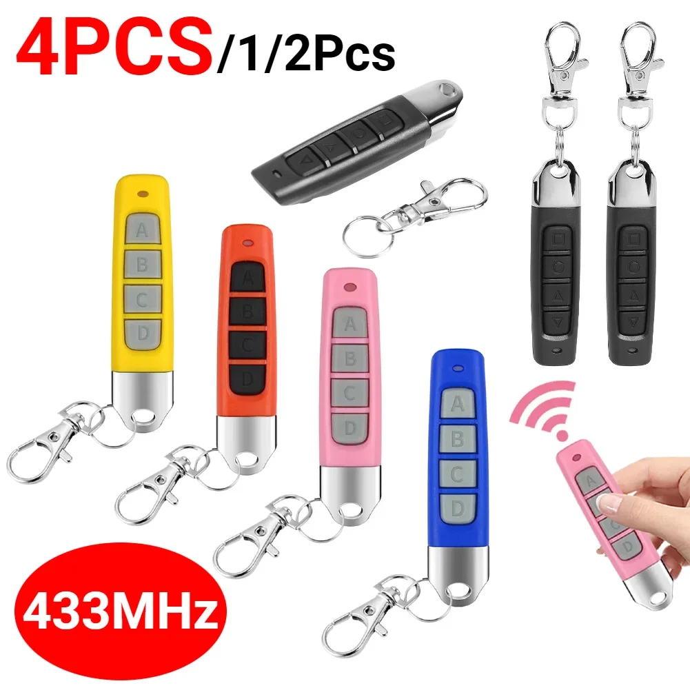 433MHz/315MHz Remote Control Car Key Garage Door Gate Opener Remote Control Duplicator Clone Fixed Code Learning Rolling Code