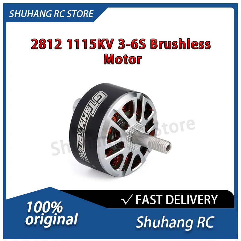 

Hot Sale Shuhang RC 2812 1115KV 3-6S Brushless Motor 12N 14P for 7-inch FPV Racing Drone RC Aircraft Model Accessories