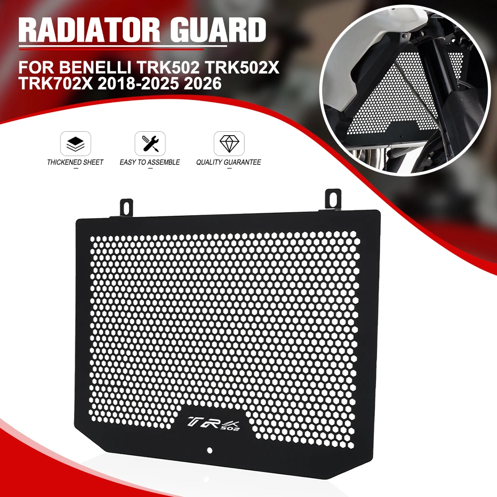 

For Benelli TRK502 TRK502X TRK552 TRK552X TRK702 TRK702X Motorcycle Radiator Grille Guard Protector Cover Guard 2018-2025 2026