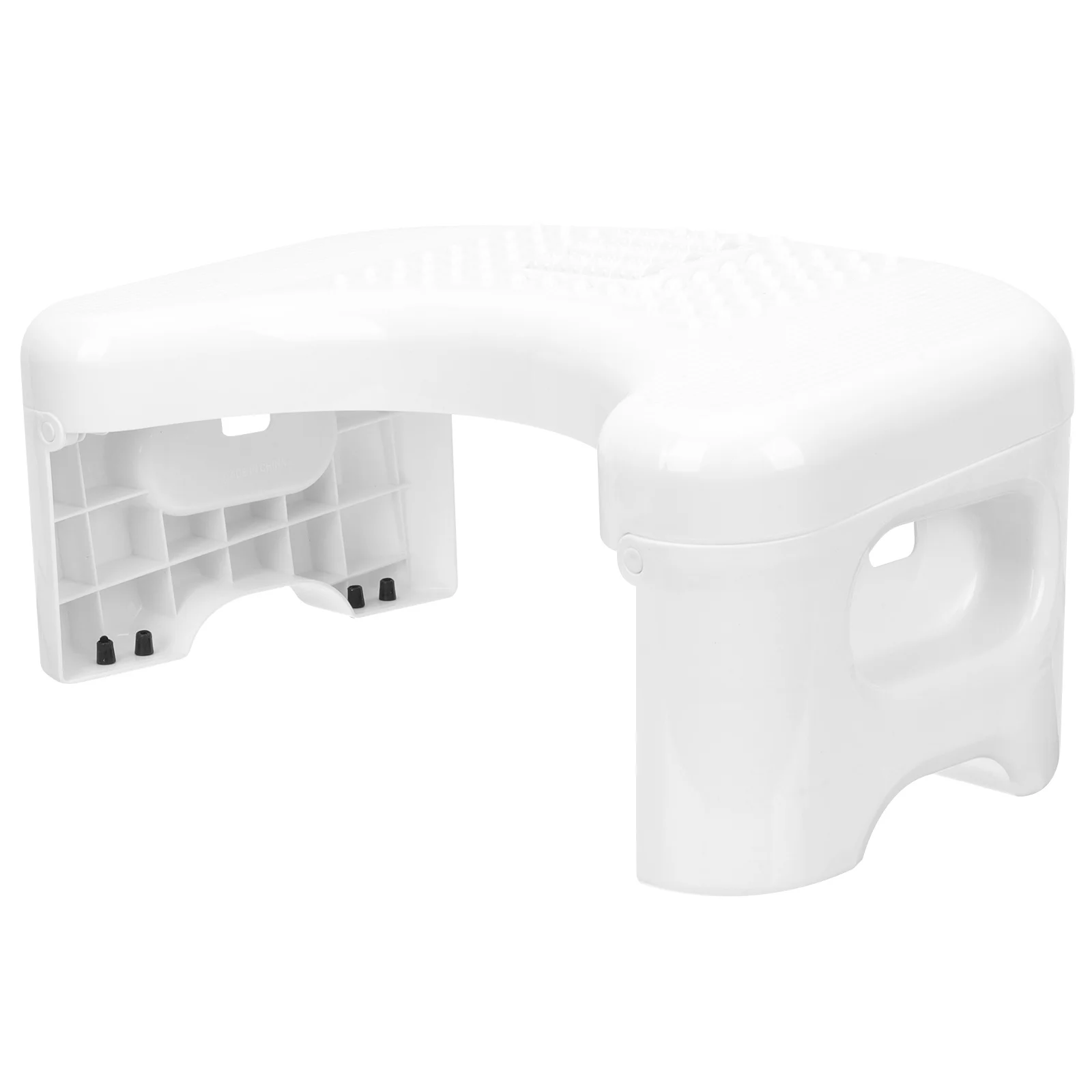 

Foldable Toilet Stool For Adults Plastic Squatting Stool U-Shaped Design Non-Slip Surface Space Saving Bathroom Footrest Tool