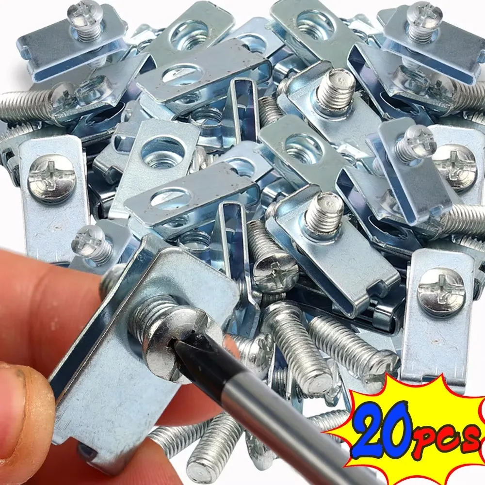 10/20PCS Self-tapping U-Type Clip Universal Car Motorcycle Engine Undertray Splash Fastener Clips Home Iron Sheet Kit with Screw