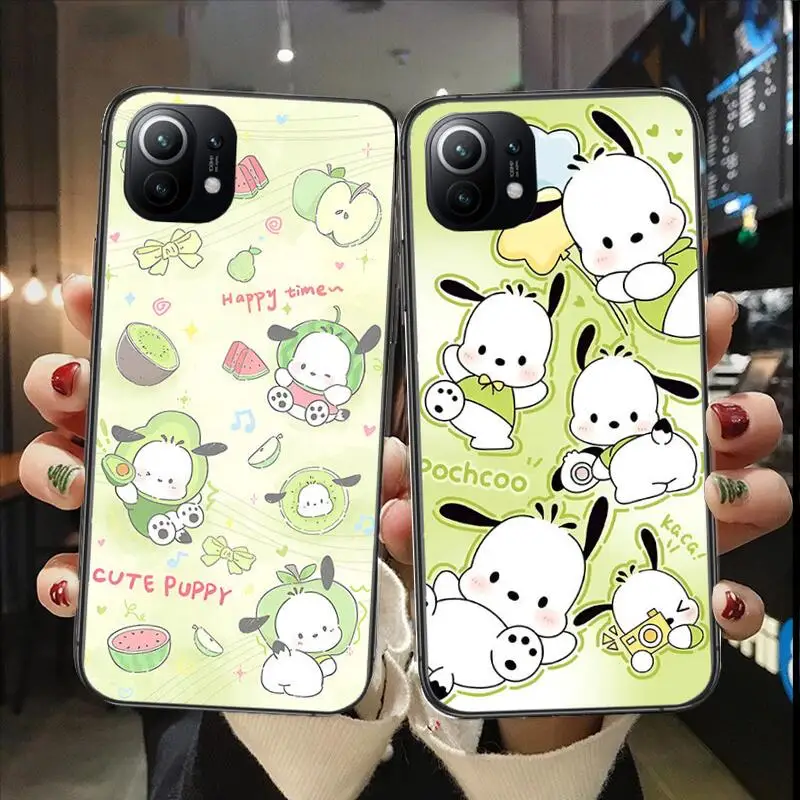 Cute Sanrio Pochacco Luxury Phone Case For Xiaomi 13 12 11T 9 11 10C 9T 8 9SE 11i Lite Ultra Note10 Poco F3 M4 M3 Pro TPU Cover