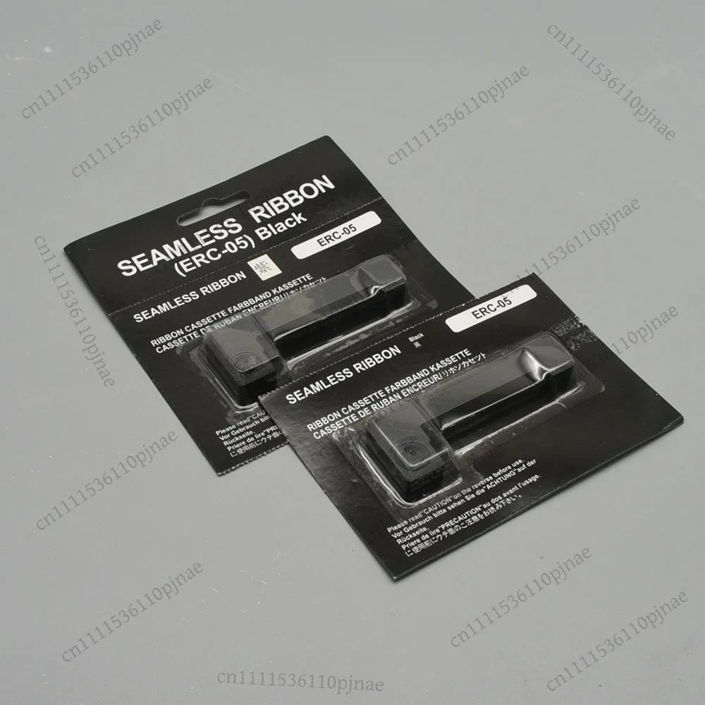 5 Cintas de Cartucho para Impresora de Etiquetas ERC-05 ERC05 Compatibles con Epson M150 M-150II M1500II M150II EC7000 150II M-150 II