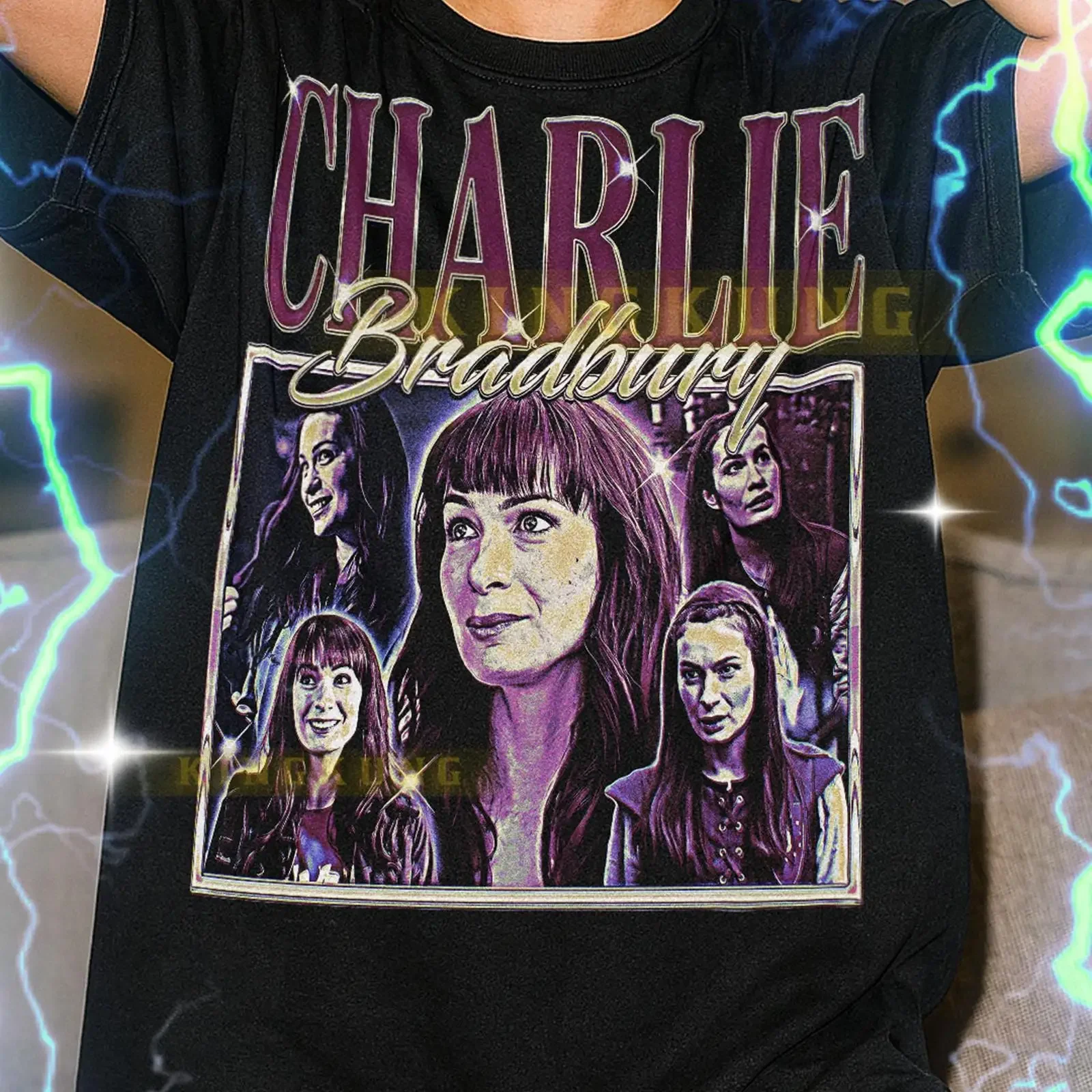 Camiseta Vintage de Homenaje a Charlie Bradbury, Estilo Retro de los 90, Informal, para Fans, con Efecto Lavado, Transpirable, Unisex, Streetwear