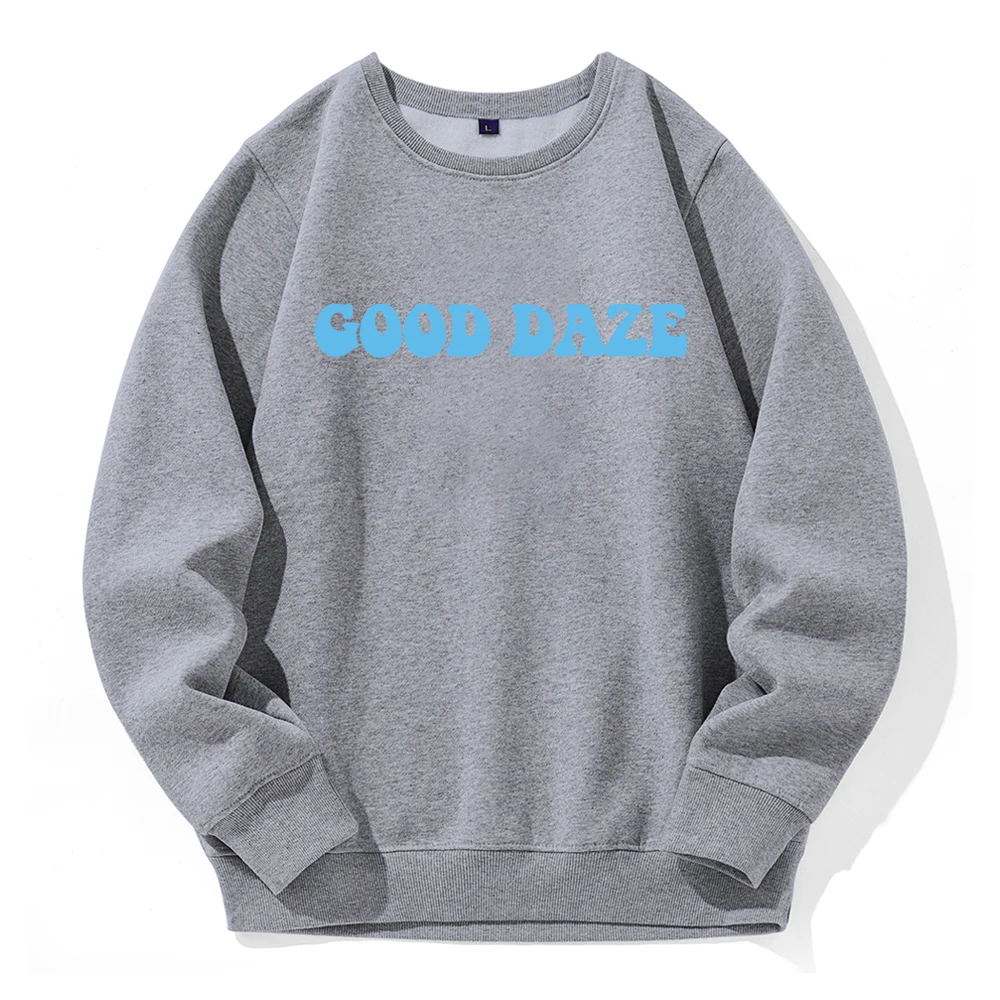 Good Daze Letter Printing Hooded Men Loose Oversized O-Neck New Hoody Colorful Novelty Streetwear Fleece Casual Fashion Hoodies