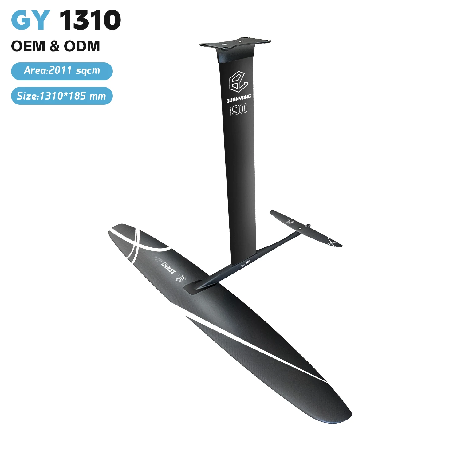 

Набор для начинающих гидрофойлеров GY1310: карбоновое переднее крыло 2100 см² для вингфойлинга, сёрфинга и водных видов спорта