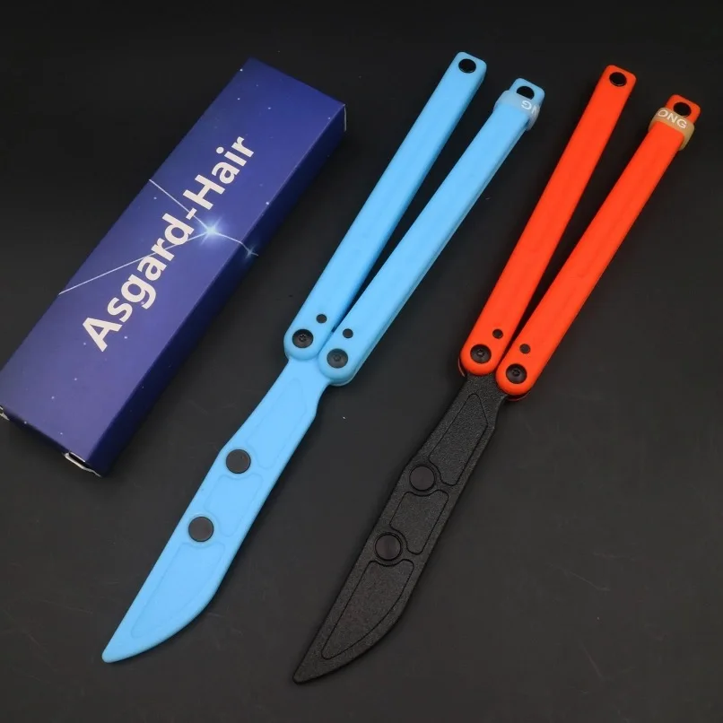 Asgard Cancer Bali Plastic Trainer Outdoor Safe EDC Practice Fancy Folding Hand Tool