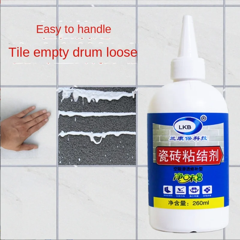 150/260ML Tile Repair Glue Impermeable Tile Adhesive Glue Heavy Duty Wall Stickers Adhesive Easy for Loose Tile Tile Repair Glue