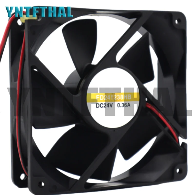 FD241238HB 24V 0.36A 120 * 120 * 38MM 2-Line Square Cooling Fan