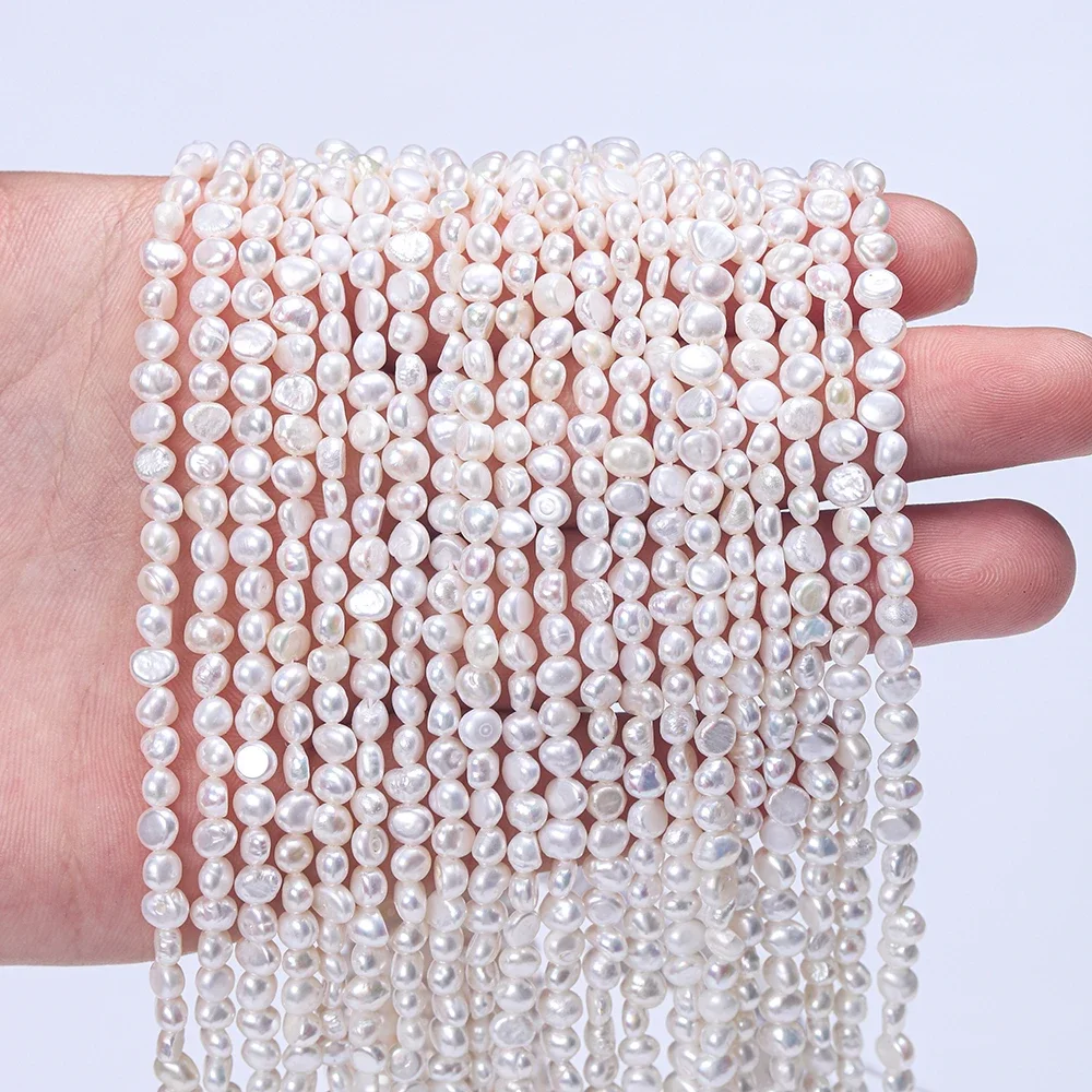 

YWYC 3-10mm Baroque Freshwater Pearl Beads 36cm AA-AAAA Grade Pearl Bead for Jewelry Making DIY Necklace Bracelet Wholesale