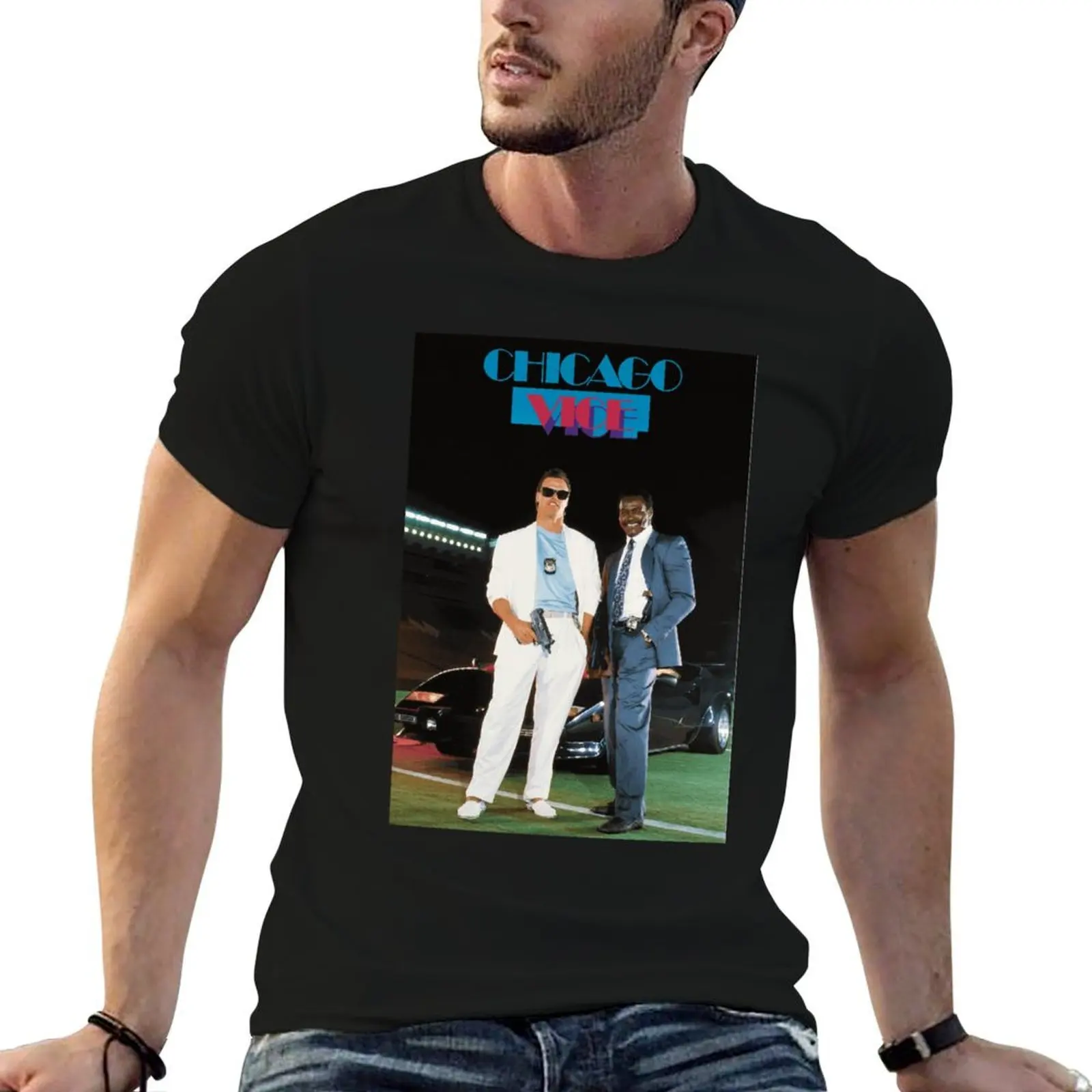 

Chicago Vice Classic T-Shirt man t shirts graphic t shirts for man cotton soft printed t shirts for man T-shirt