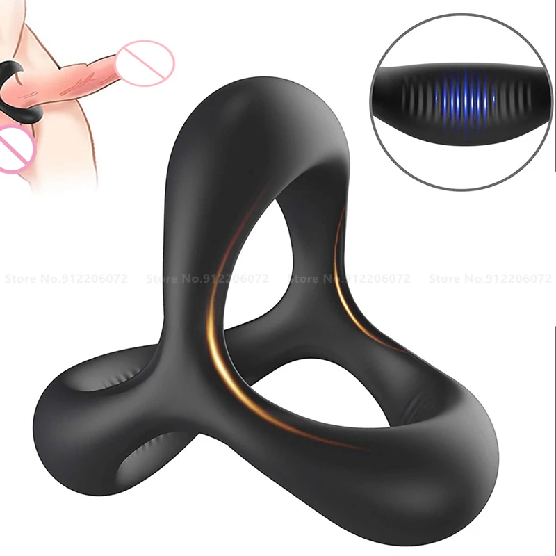 Penis Cock Ring on for Men Delay Ejaculation Erection Sex Shop Toys for Couple Sextoy Penisring Man Dick Enlarger Rings