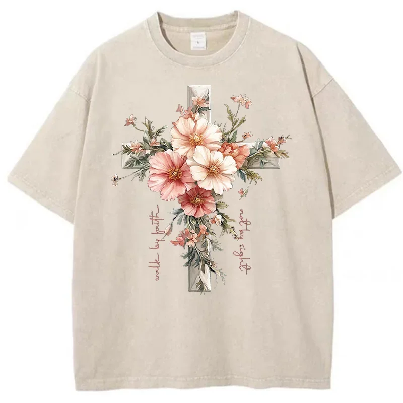 Floral Christian Shirts Jesus The Light Tee Motivational Quotes Women Clothing Bible Verses Floral Religious Tshirt Grace m