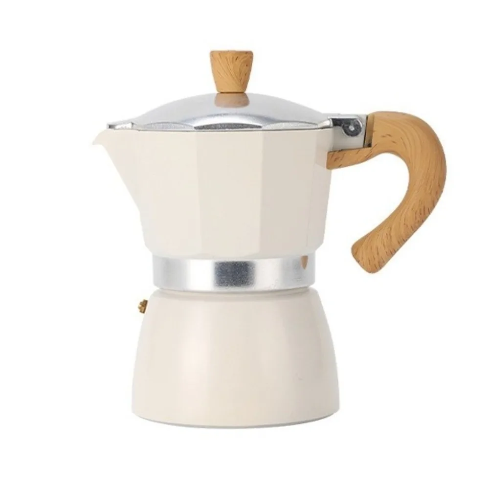Olla Moka para estufa de Espresso de 150ml, cafetera de aluminio de 3 tazas, cafetera clásica antioxidante para hacer café