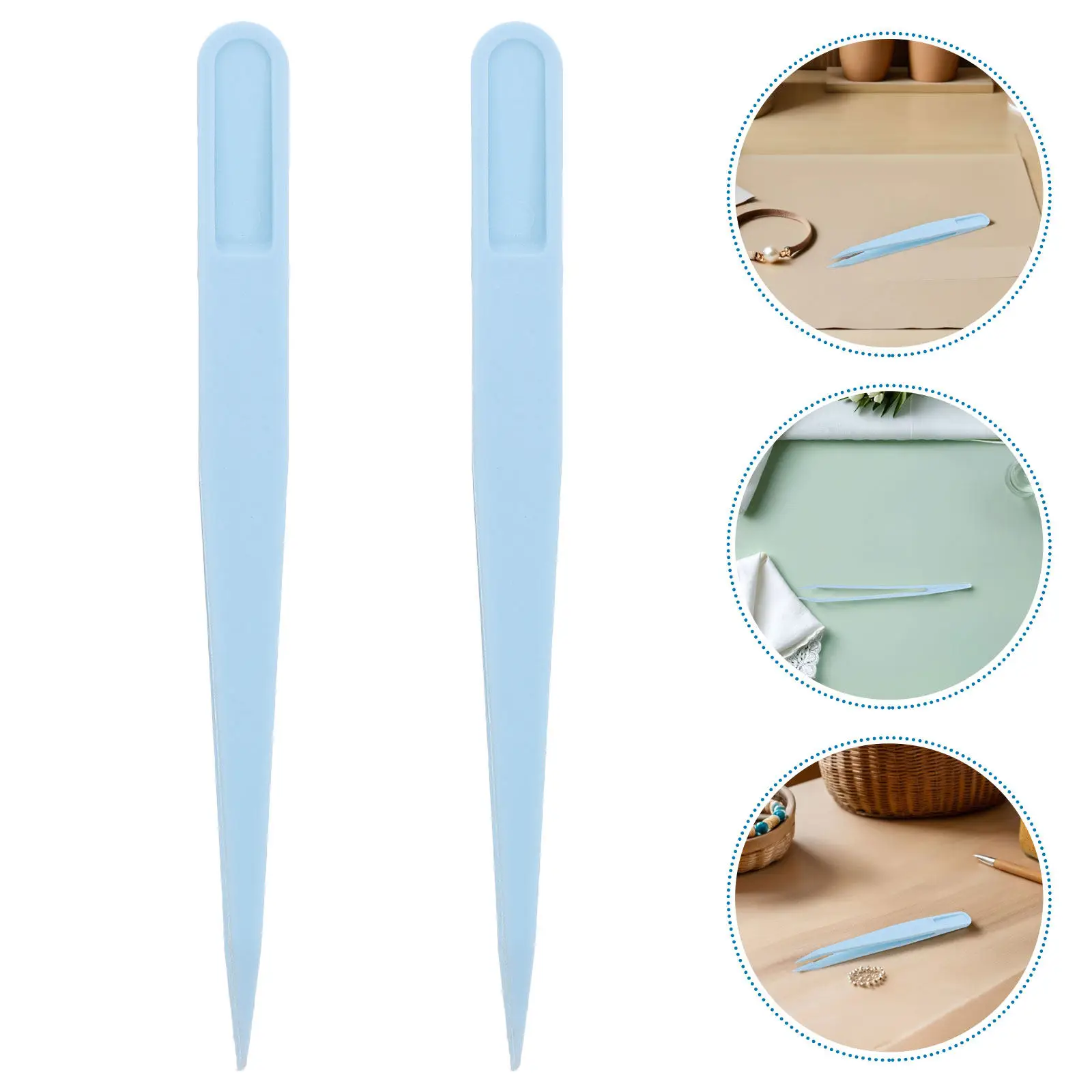 

Набор из 30 детских пластиковых пинцетов с прямым кончиком для рукоделия, изготовления украшений, занятий в классе, развития мелкой моторики и сенсорных навыков