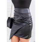 fashion leather pencil skirt