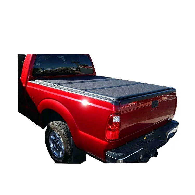 Waterproof Aluminum Hard Tri-Folding Tonneau Cover Pickup Truck Bed Cover for Ford F150 2015-2019