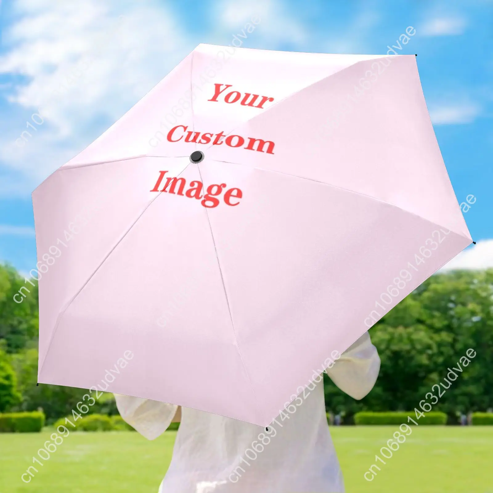 Lightweight Pocket Mini Umbrella Personalized Custom Women Anti-UV Sun Protection Five Folding Umbrella Compact Portable Parasol
