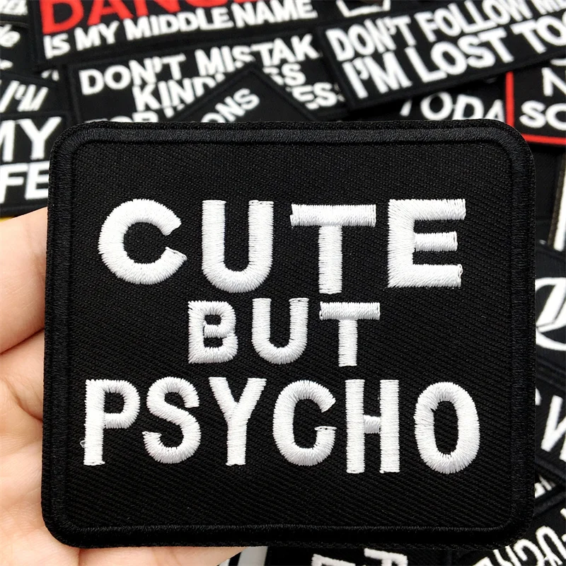 Slogan Letter Embroidery Patches, DIY Iron Patches for Jeans Hats Shirts Jackets Backpacks, Repair DIY Accessories image 6
