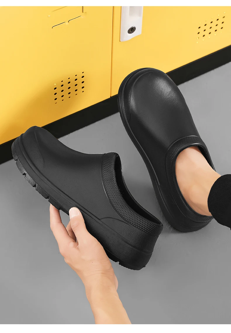 Herren-Hausschuhe, Garten-Clogs für Paare, rutschfeste Damen-Wasserdichte Kochschuhe, bequeme Sandalen für Tierarbeiter, Outdoor-Angelschuhe – Detail 9