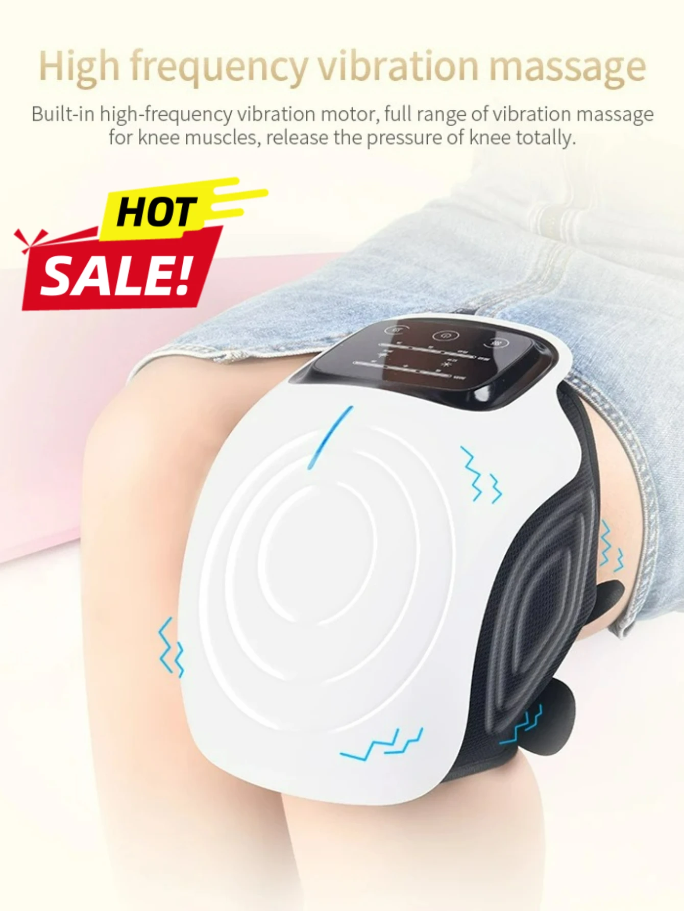 

Multifunctional Smart Cordless Knee Massager Vibration Knee Relaxing Massage Machine Joint Knee Device Gifts for Grandma Grandpa