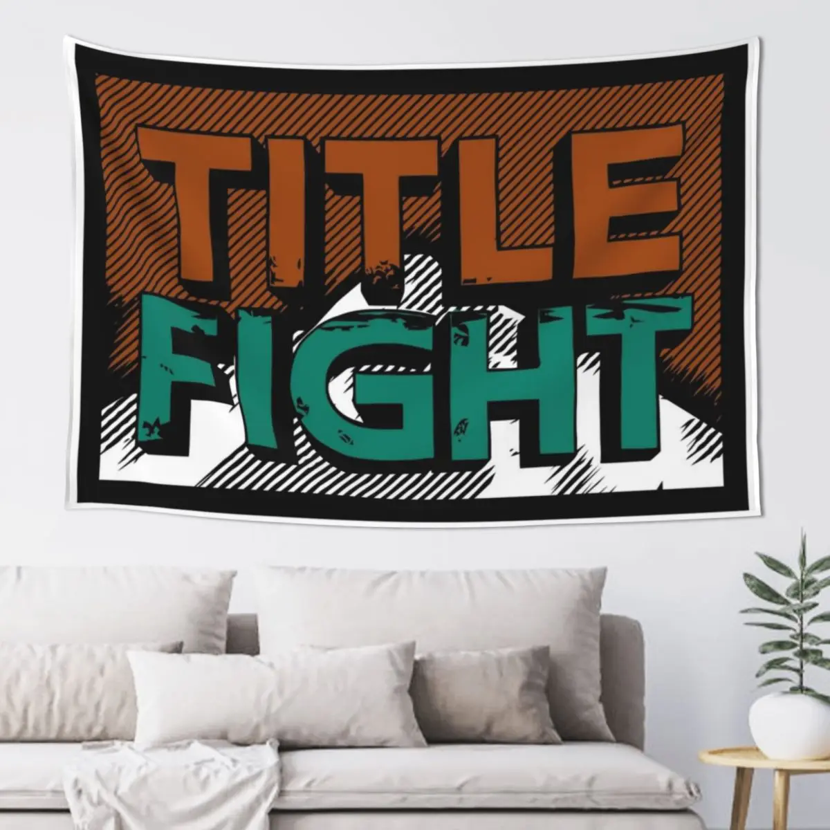 

Title Fight logo Tapestry Bathroom Decor Room Decorating Aesthetic Tapestry