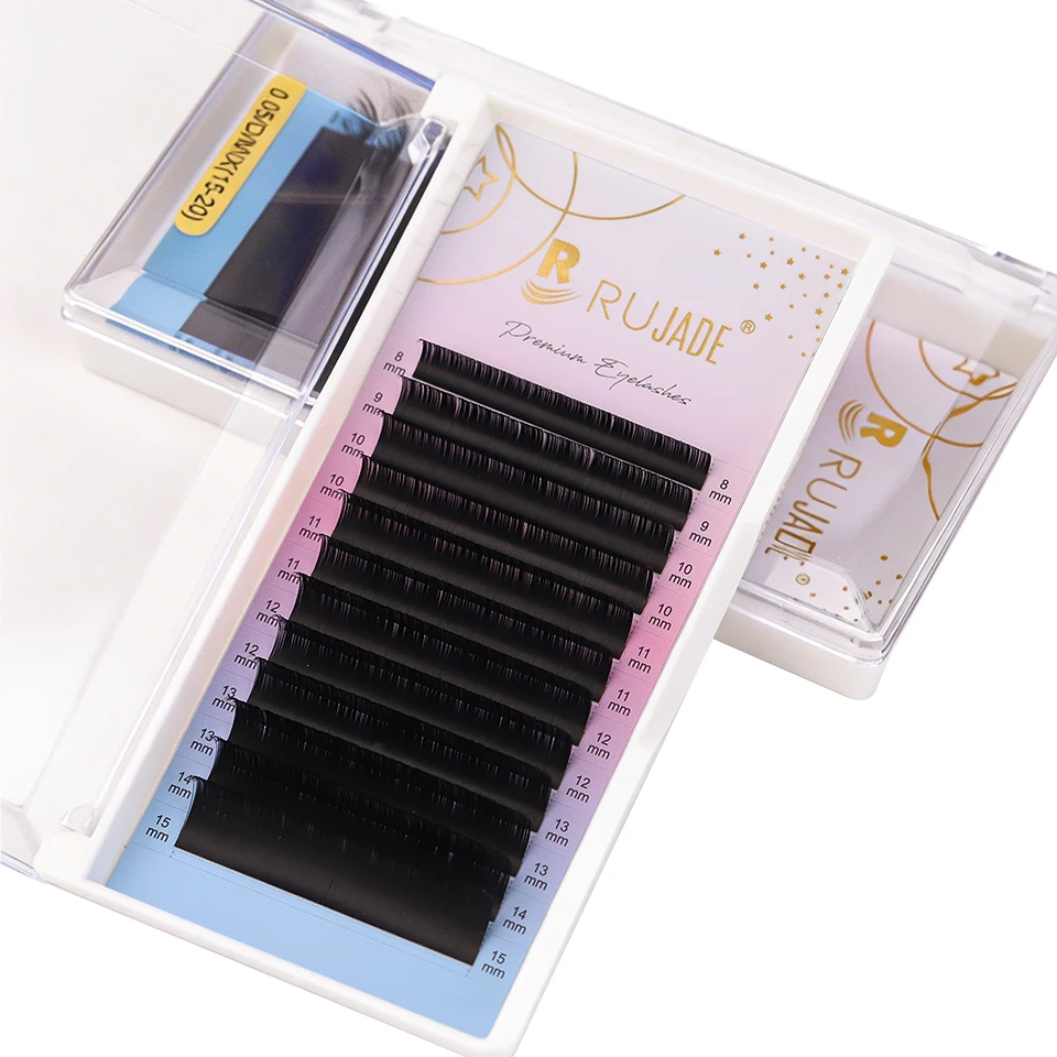 

Lashrujade All Size Individual Classic Eyelash Extension Russian Volume Lashes Matte Faux Mink Mega Volume Cashmere Eyelash